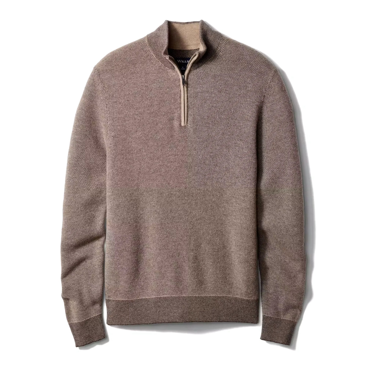 Merino-Cashmere Quarter-Zip Sweater