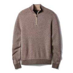 Merino-Cashmere Quarter-Zip Sweater