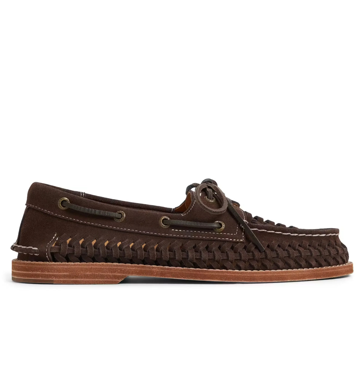 Gold Cup AO 2 Woven Leather Boat Shoe