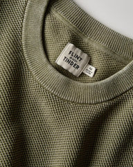 Huckberry Flint and Tinder Lightweight Garment Dyed Crewneck Sweater, Mens Pullover Sweatshirt