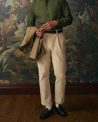 Pleated Cord Trouser