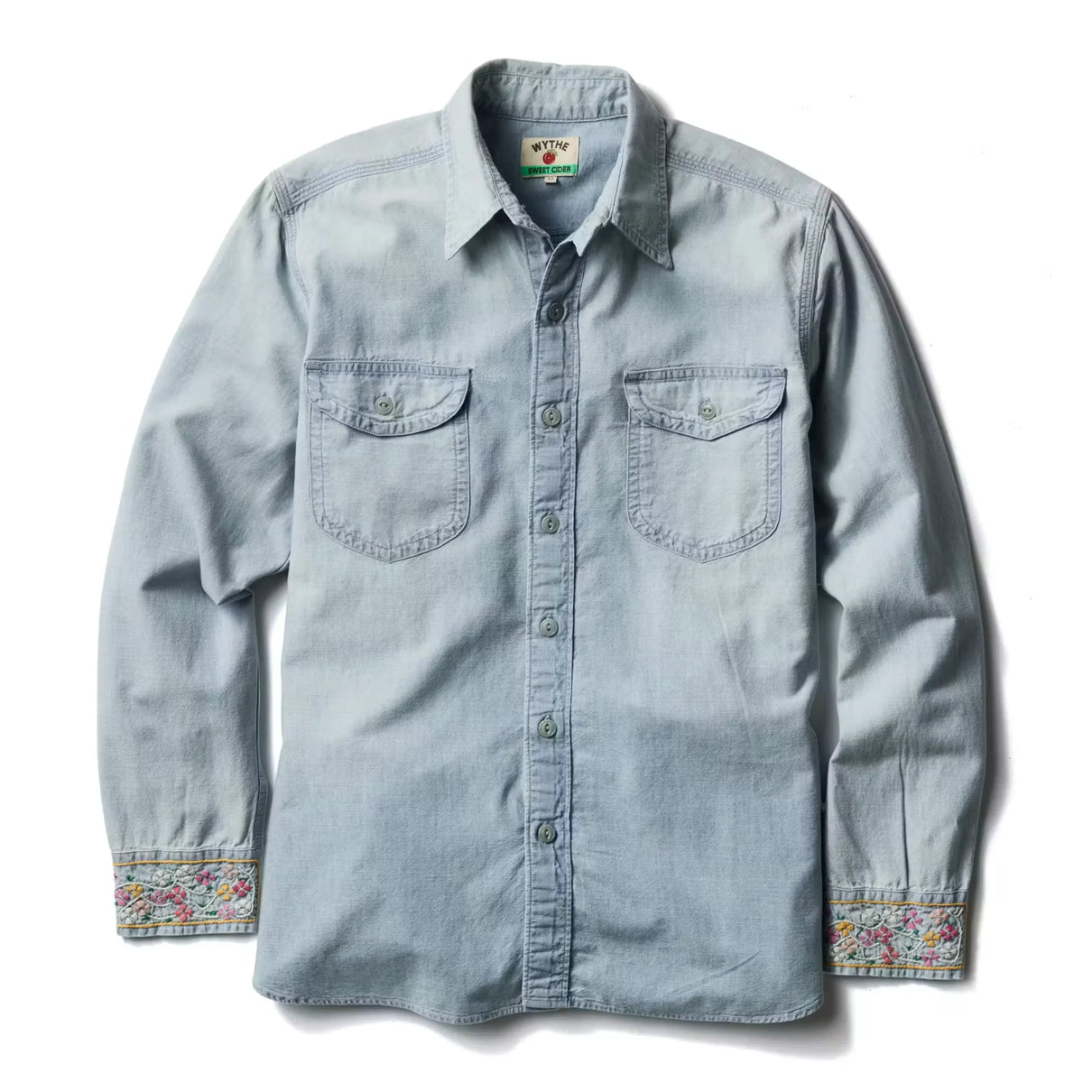 Embroidered Chambray Workshirt