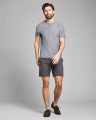 Short-Sleeve Birdseye Henley