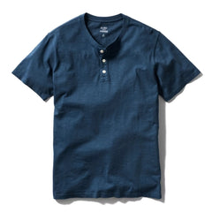 Short Sleeve Slub Henley