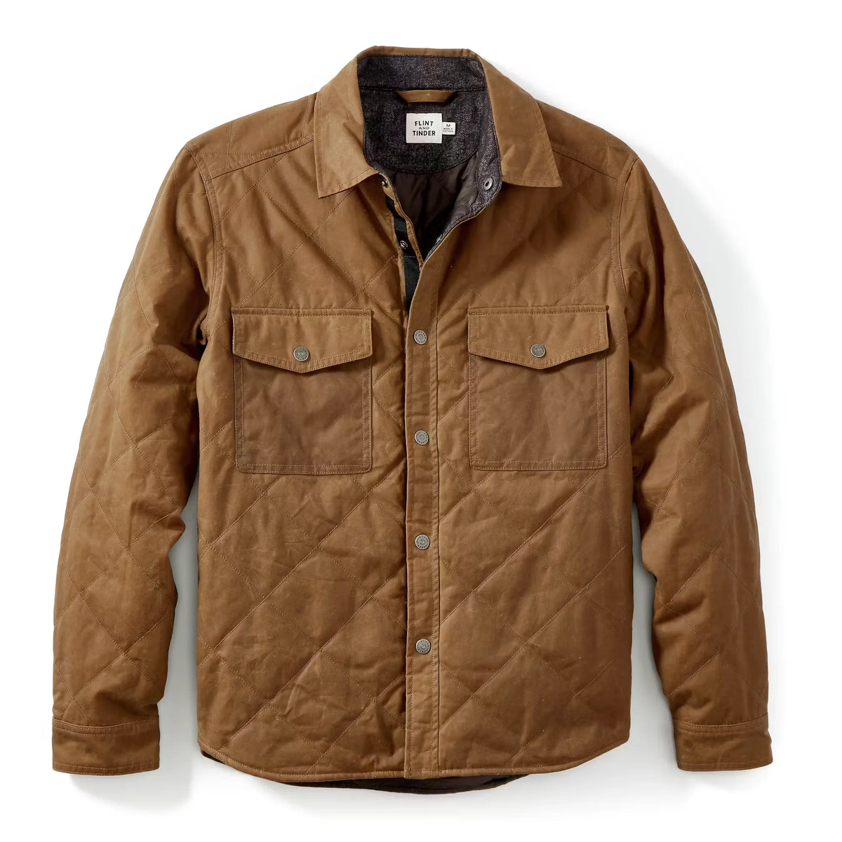 Quilted Waxed Shirt Jacket