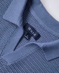 Crochet Johnny Collar Polo