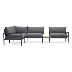 The Terra Outdoor Sectional + In-line Table - 4 Piece