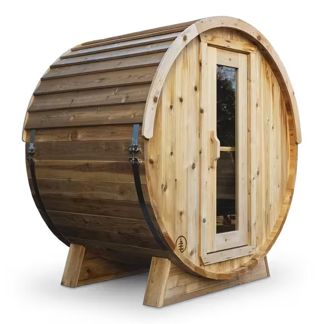 The Eddy Barrel Sauna with Roof Kit