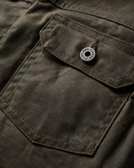 Flannel-Lined Waxed Trucker Jacket - Tall