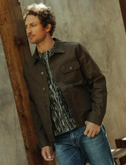 Huckberry Flint and Tinder Dry Wax Trucker Jacket, Unlined Mens Lightweight Cotton Jacket