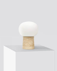 Neptune Travertine Stone LEDTable Lamp