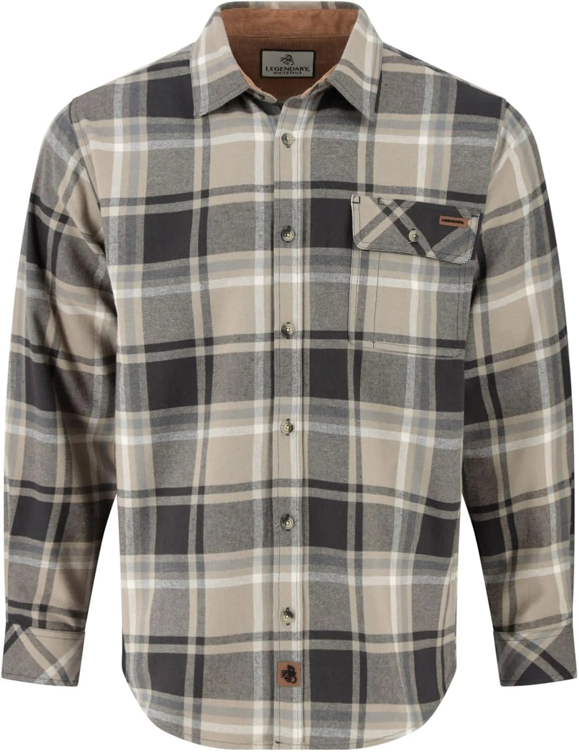 Legendary Whitetails Mens Flannel Long Sleeve Button Down 100% Cotton Shirt