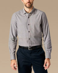 Brushed Woven Dress Shirt