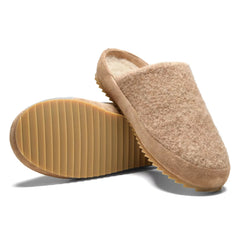 Shearling Lined Wool Mule Slipper