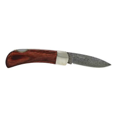 Damascus Lockback Pocket Knife
