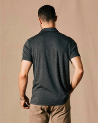 Huckberry Proof Men's 72-Hour Merino Wool Polo Shirt, Short Sleeve, Moisture Wicking & Odor Resistant
