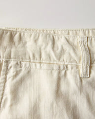 Cotton-Linen Chino Short - 9"
