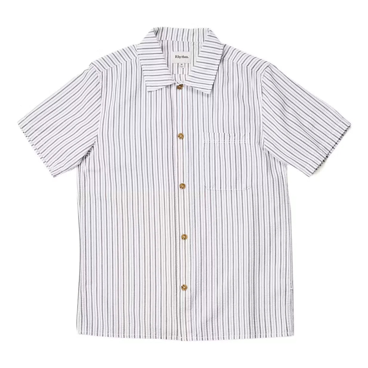Seersucker Stripe Short Sleeve Shirt