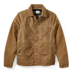 Wool-Lined Waxed Trucker Jacket