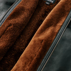B-6 Sheepskin Leather Bomber Jacket