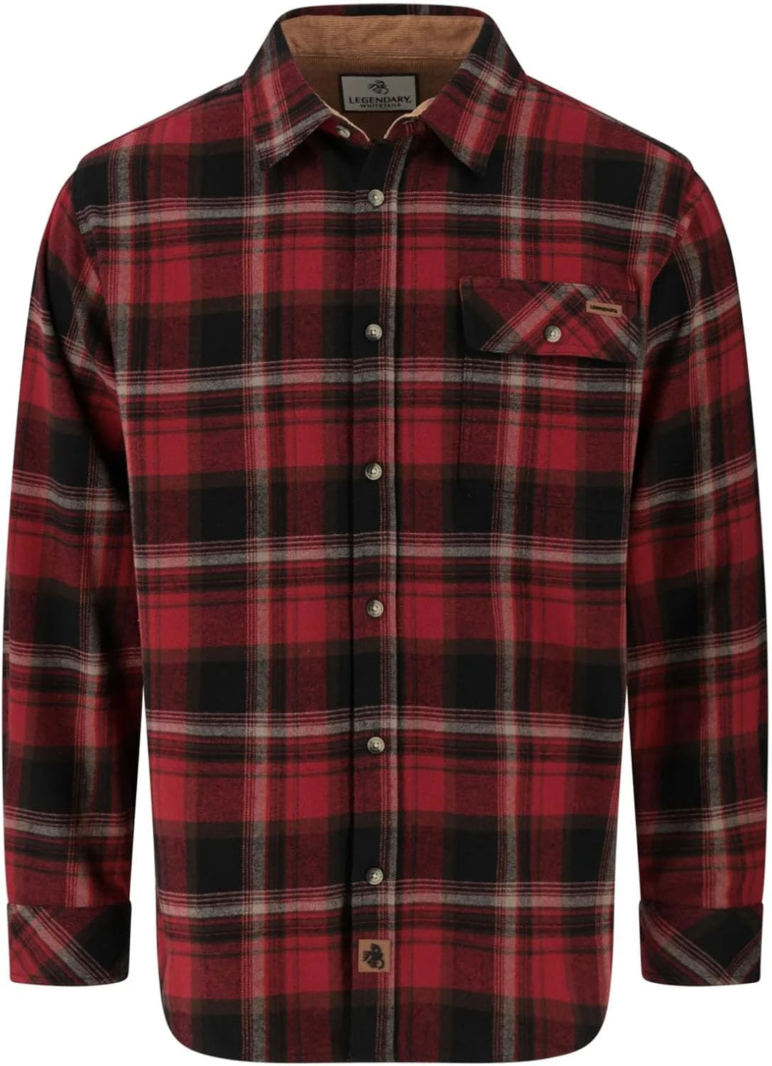 Legendary Whitetails Mens Flannel Long Sleeve Button Down 100% Cotton Shirt