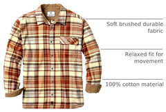 Legendary Whitetails Mens Flannel Long Sleeve Button Down 100% Cotton Shirt