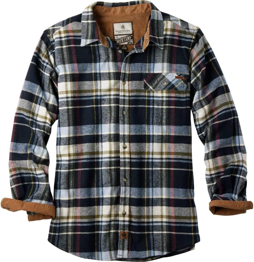 Legendary Whitetails Mens Flannel Long Sleeve Button Down 100% Cotton Shirt