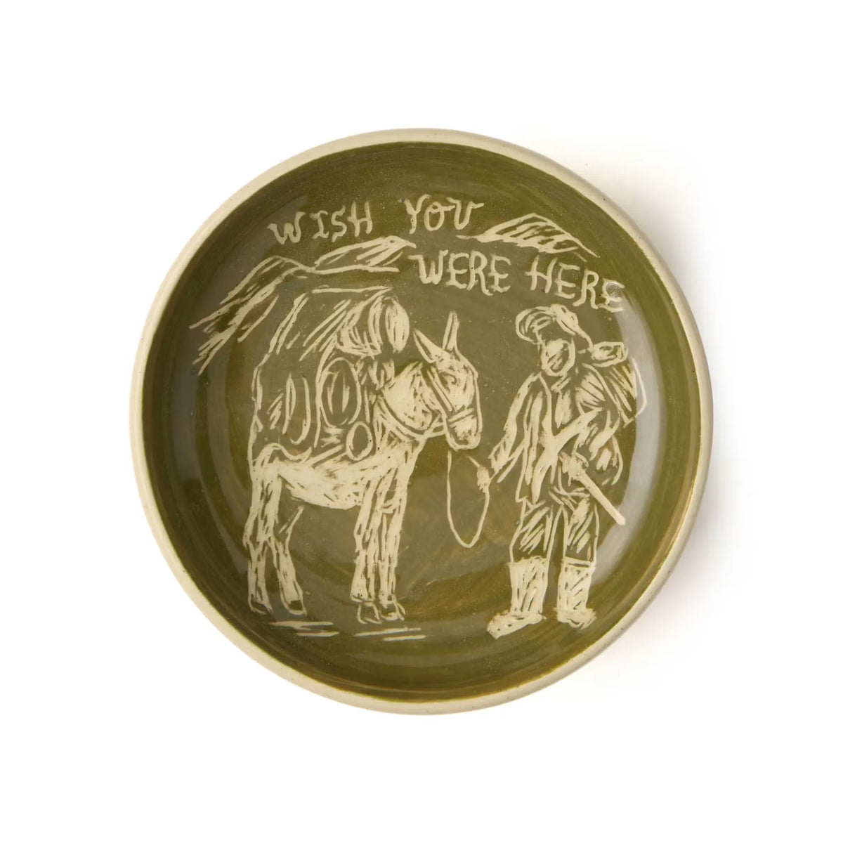 “Wish You Were Here” Hand-Thrown Ceramic Catchall