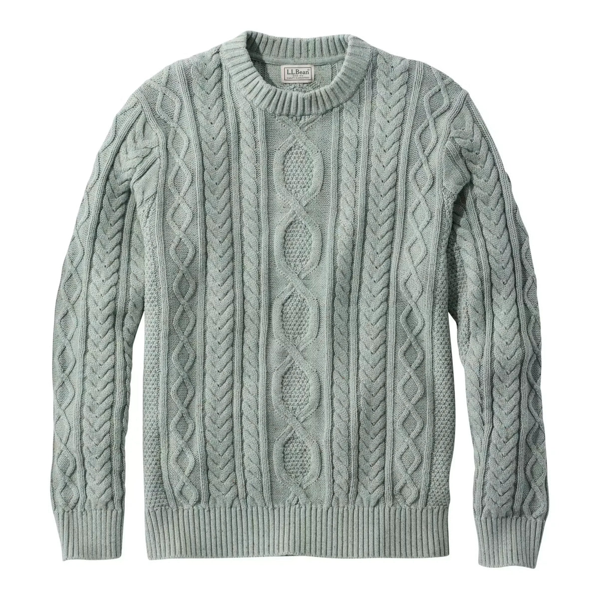 Bean’s Heritage Soft Cotton Fisherman Crewneck Sweater