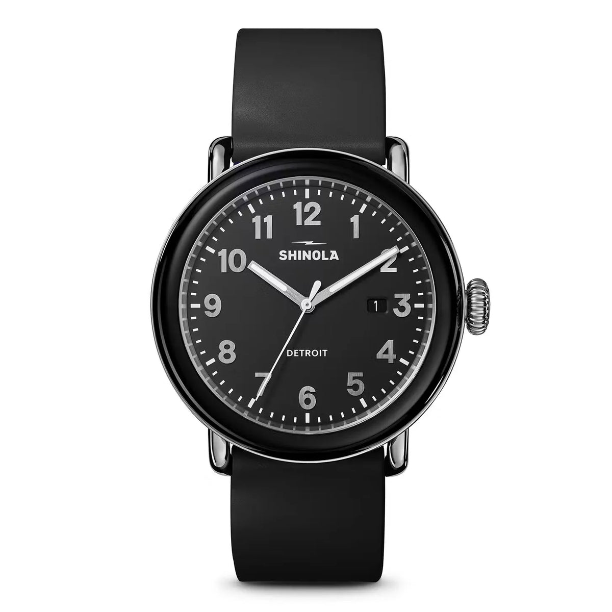 Runwell Detrola 3HD 41mm, Black Rubber Strap