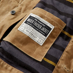 Huckberry Flint & Tinder Women's Flannel-Lined Waxed Trucker Jacket, Canvas Jackets for Women
