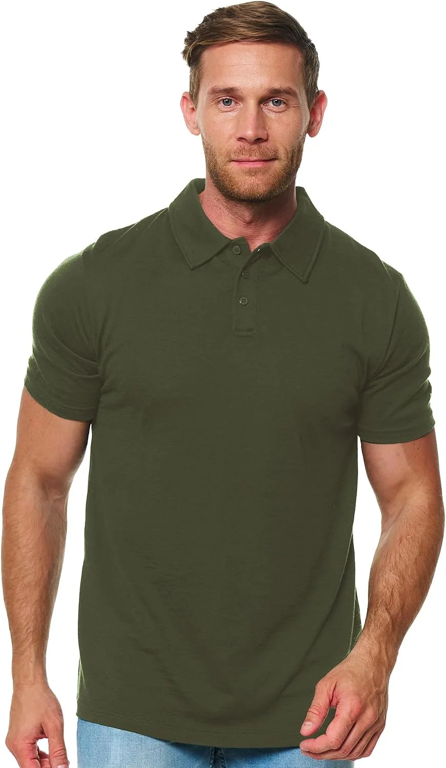 100% Merino Wool Polo Shirt Men - Short & Long Sleeve Shirt Base Later