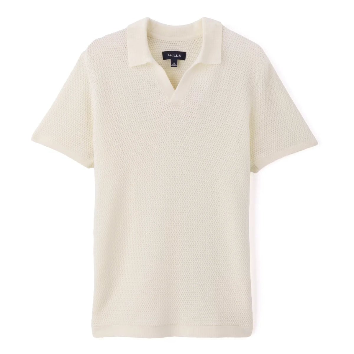 Crochet Johnny Collar Polo