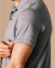 Huckberry Proof Men's 72-Hour Merino Wool Polo Shirt, Short Sleeve, Moisture Wicking & Odor Resistant