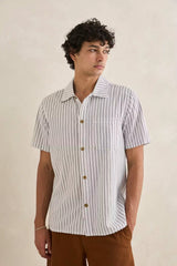 Seersucker Stripe Short Sleeve Shirt