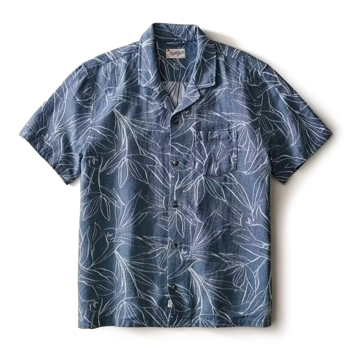 Jacquard Linen Resort Short Sleeve Shirt