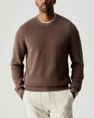 Huckberry Flint and Tinder Lightweight Garment Dyed Crewneck Sweater, Mens Pullover Sweatshirt
