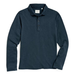 Herringbone Long Sleeve Polo