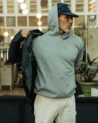 Huckberry Flint and Tinder Midweight Terry Pullover Mens Hoodie, Loopback Cotton Hoodies, Mens Hooded Sweatshirt