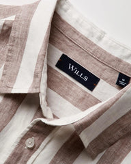Huckberry Wills Short Sleeve Isles Linen Shirt, Mens Button Down Shirts