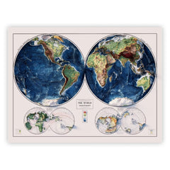 1917 World Relief Map