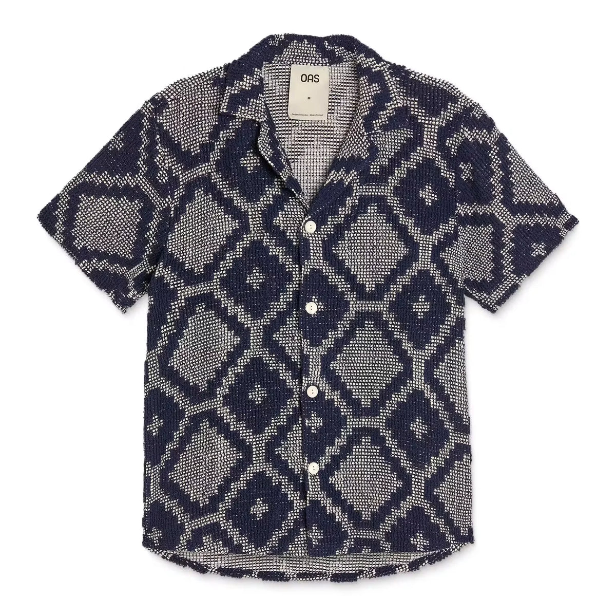 Camp Collar Crochet Shirt