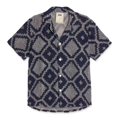 Camp Collar Crochet Shirt