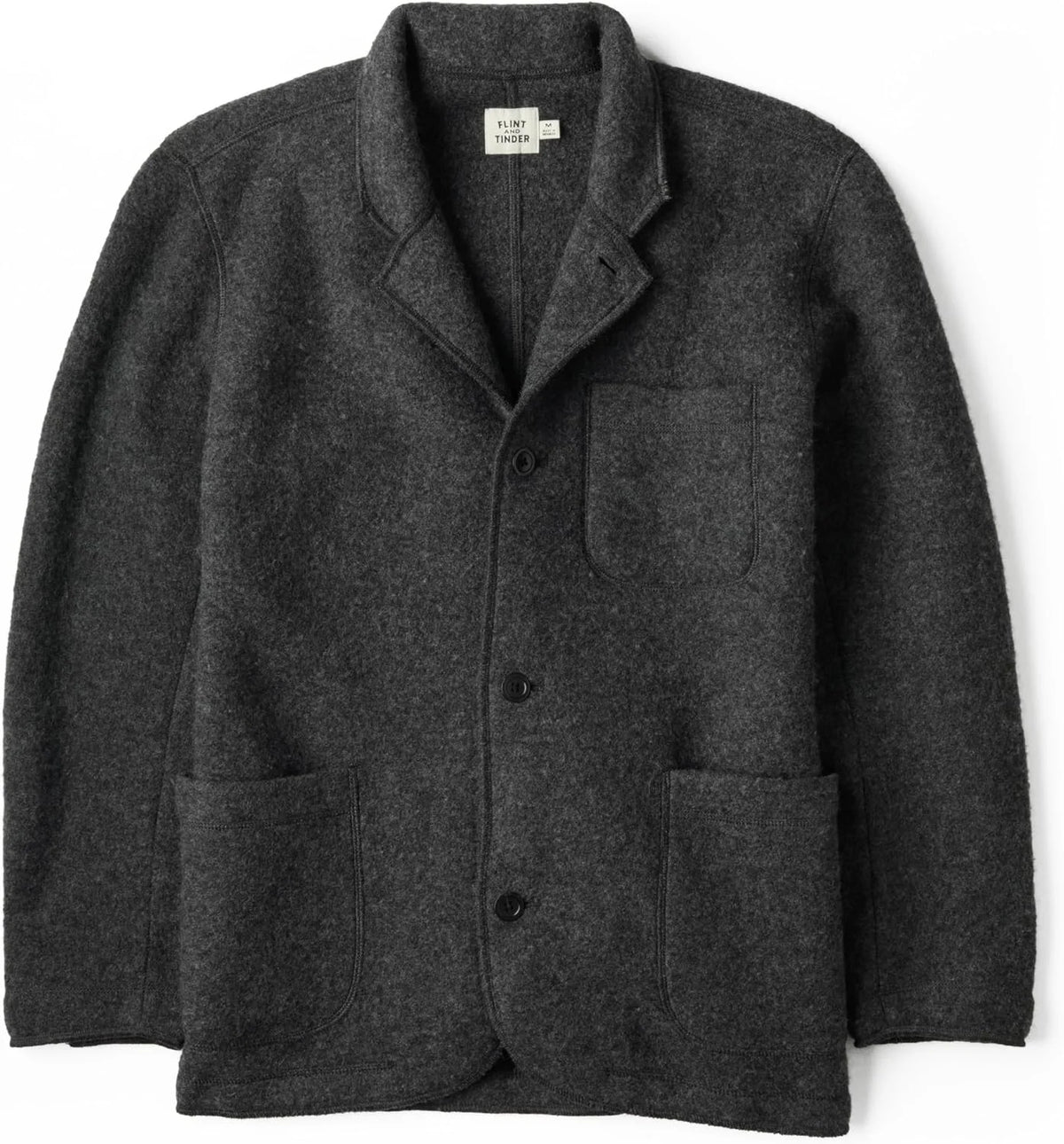 Huckberry Flint and Tinder The Boiled Wool Chore Blazer, Mens Casual Sport Coat, Jacket