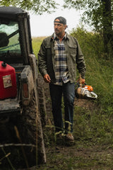 Legendary Whitetails Mens Flannel Lined Waxed Cotton Shirt Jacket