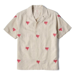 Embroidered Camp Collar Shirt