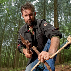 Legendary Whitetails Mens Flannel Lined Waxed Cotton Shirt Jacket
