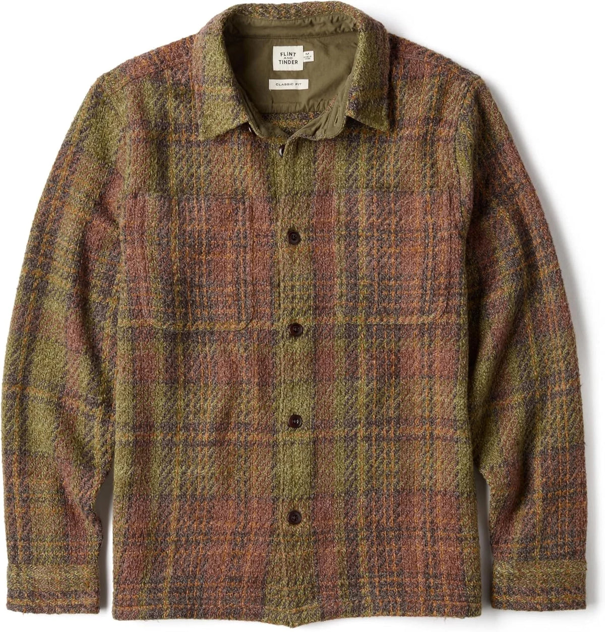 Huckberry Flint and Tinder Cabin Flannel, Mens Button Up Flannel Shirt Jacket