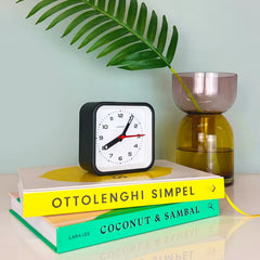 Railway Black Alarm Clock