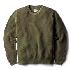 Garment Dyed Cotton Crewneck Sweater
